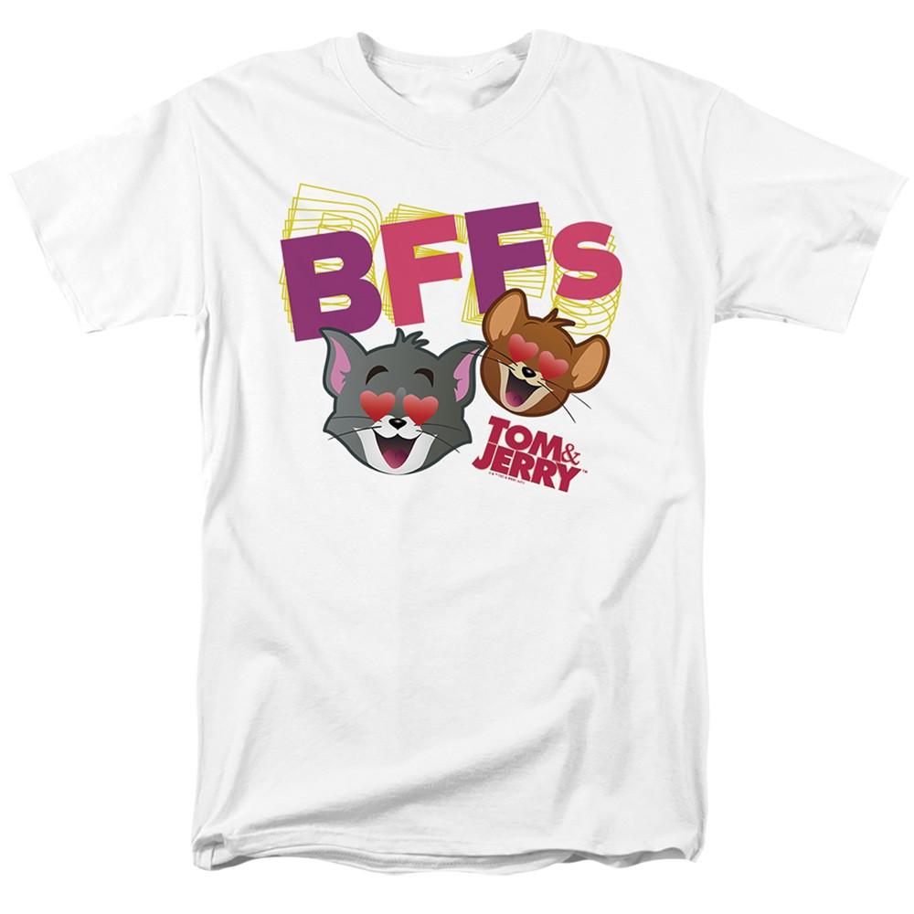 Tom And Jerry Movie - Bffs - Adult Unisex Short Sleeve T-Shirt - White S