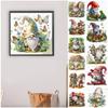 Easter Garden Gnome Decor Home Decoration Art Handmade Craft 5D DIY Partial Special Shaped Drill Diamond Painting Kit 30*30CM