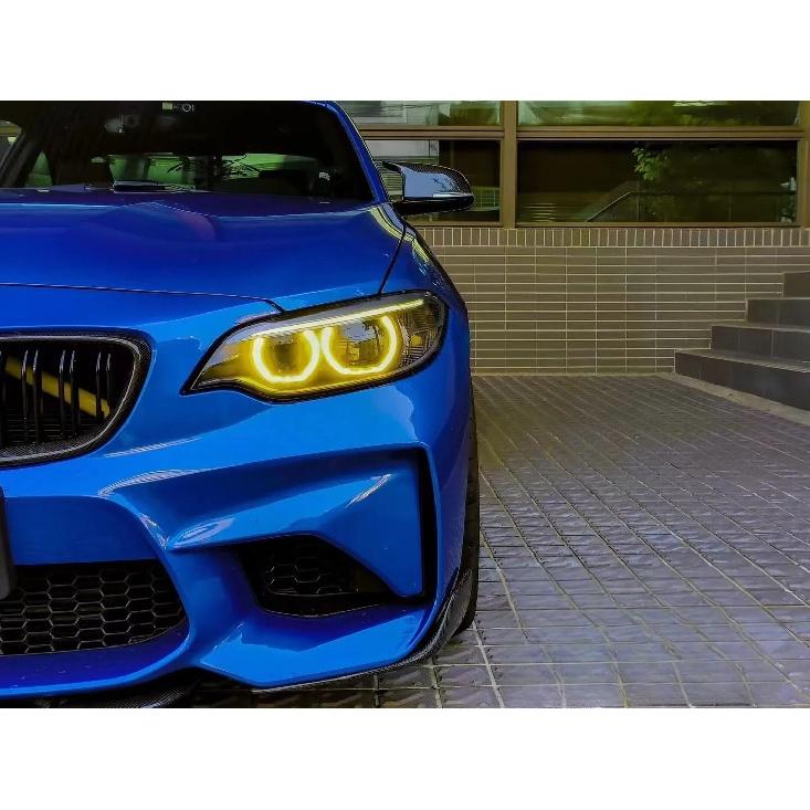 Yellow DRL Angel Eyes For 2014-2017 BMW 2 Series M2 F87 F22 F23 Xenon Headlight Daytime Running Light Chips CSL Red Blue 7388924