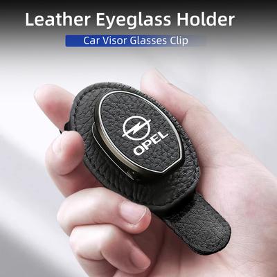 Car Leather Sunglasses Clip Sun Visor Eyeglasses Holder For Corsa Insignia Vectra Zafira Meriva Mokka Vivaro Antara Ampera