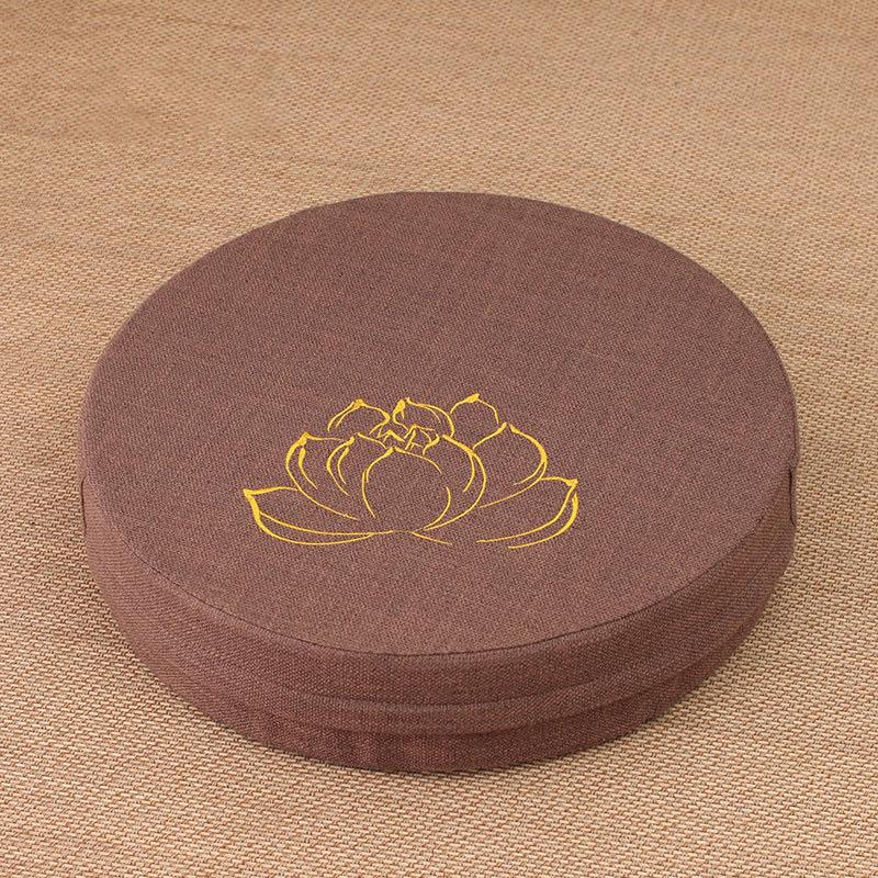 

Seating Sponge Tatami Pad Lotus Polyester Round Circle Shape Pad Cushion кофейный