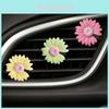 Clip Parfumeur de Voiture Populaire Margueritte avec Design Tournesol Désodorisant Décoratif Pour les Bouches d'Aération de Voiture