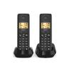 Gigaset Basic 100 DUO - Cordless Phone 2 Handsets Black