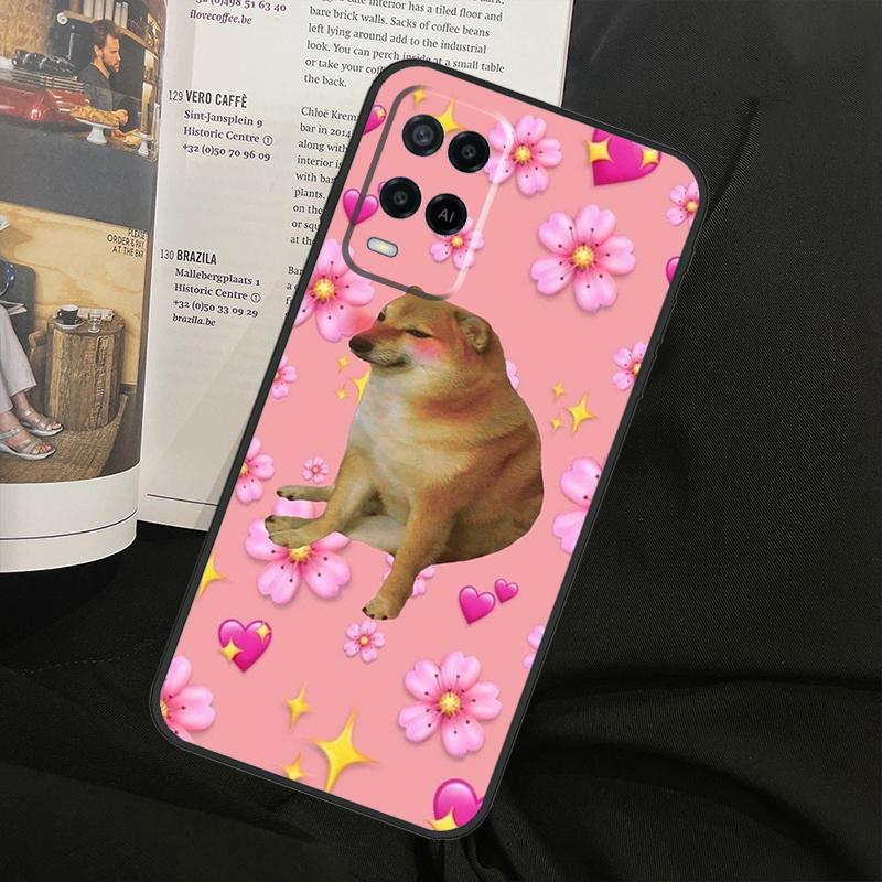 Funny Cheems Doge For Oppo A38 A18 A58 A78 A98 A79 A40 A60 A80 A16 A76 A96 A15 A74 A94 A54 A77 A17 Phone Case