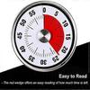 Magnetic Mechanical Kitchen Timer -Countdown Timer 60 Minute Visual Time Management Tool Baking Cooking Steaming