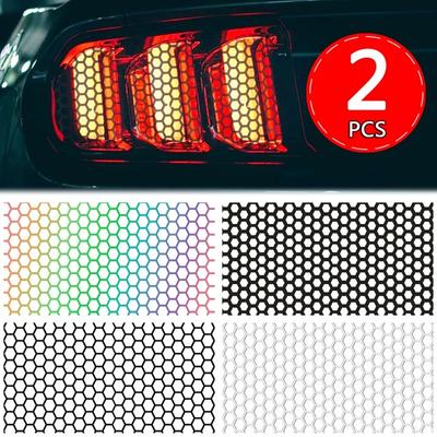 Reflective Honeycomb Sticker Multicolor Car Rear Tail Light Lamp Stickers  Auto Decal Fog Light Smoke Film Decoration Wrap Decal