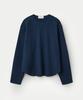 Umamung Pure Cotton Waffle Cropped Pullover_Midnight