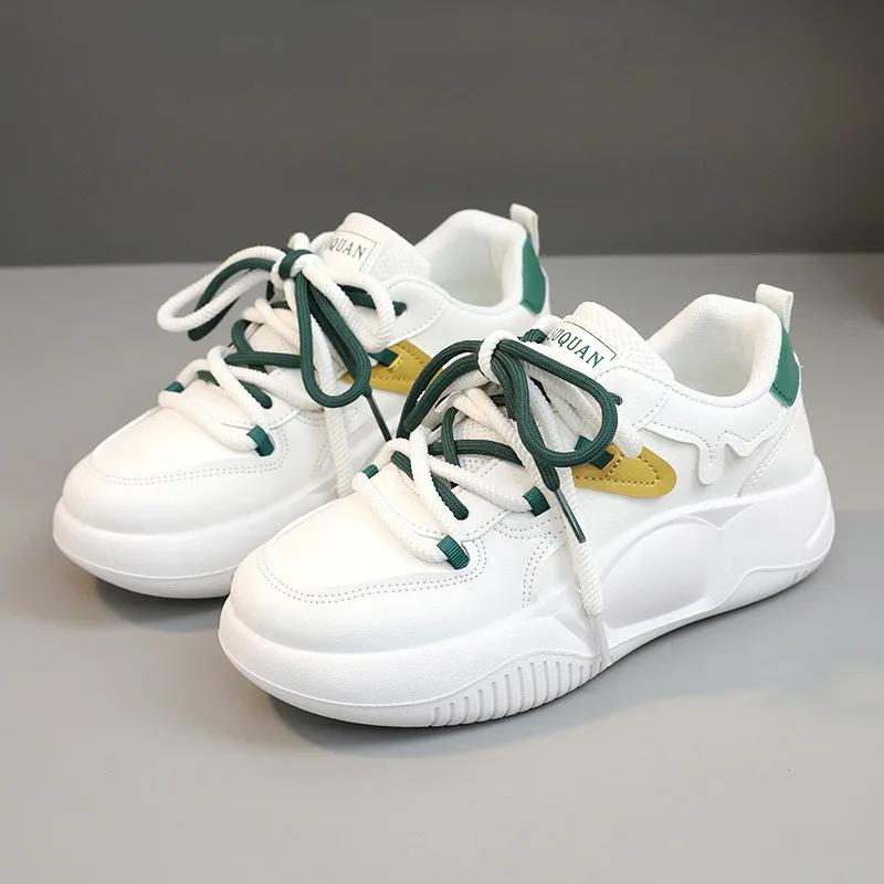 Fashion Spring Hot Sale Womens Vulcanized Shoes High Quality Comfortable Incrase Casual Sneakers Small White Shoe Fashion Platform Shoes