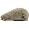 Ny vintage bomullsbasker Herre Kvinner Mote Flat Visir Cap Uformell Høst Berets Retro Newsboy Hat Sommer Unisex Justerbar