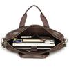 Business Casual Herren Aktentasche First Layer Rindsleder Laptoptasche Herren Schulter Messenger Bag