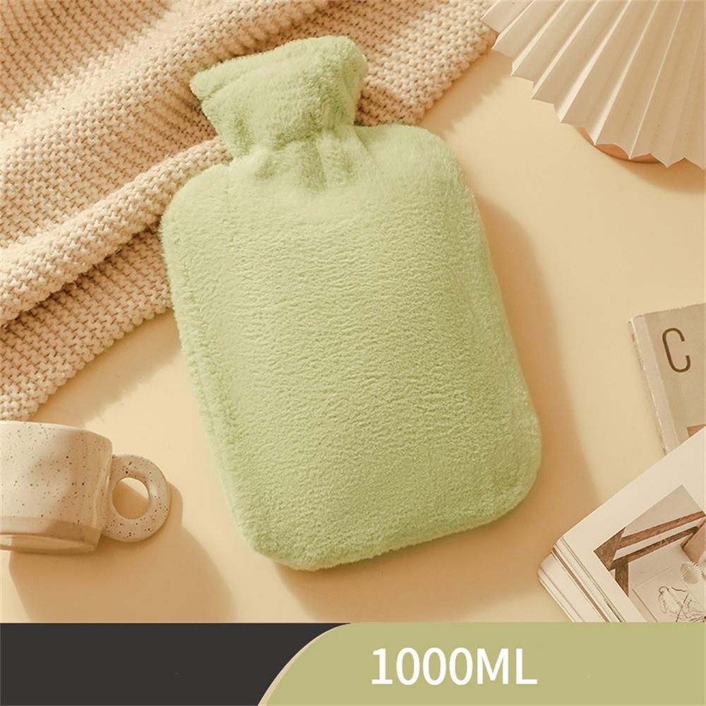 1000ml/2000ml Soft Hand warmers Hot-water Bag with Plush Cover Hot-water Bottle Protecter Hand Portable Winter Warming Products