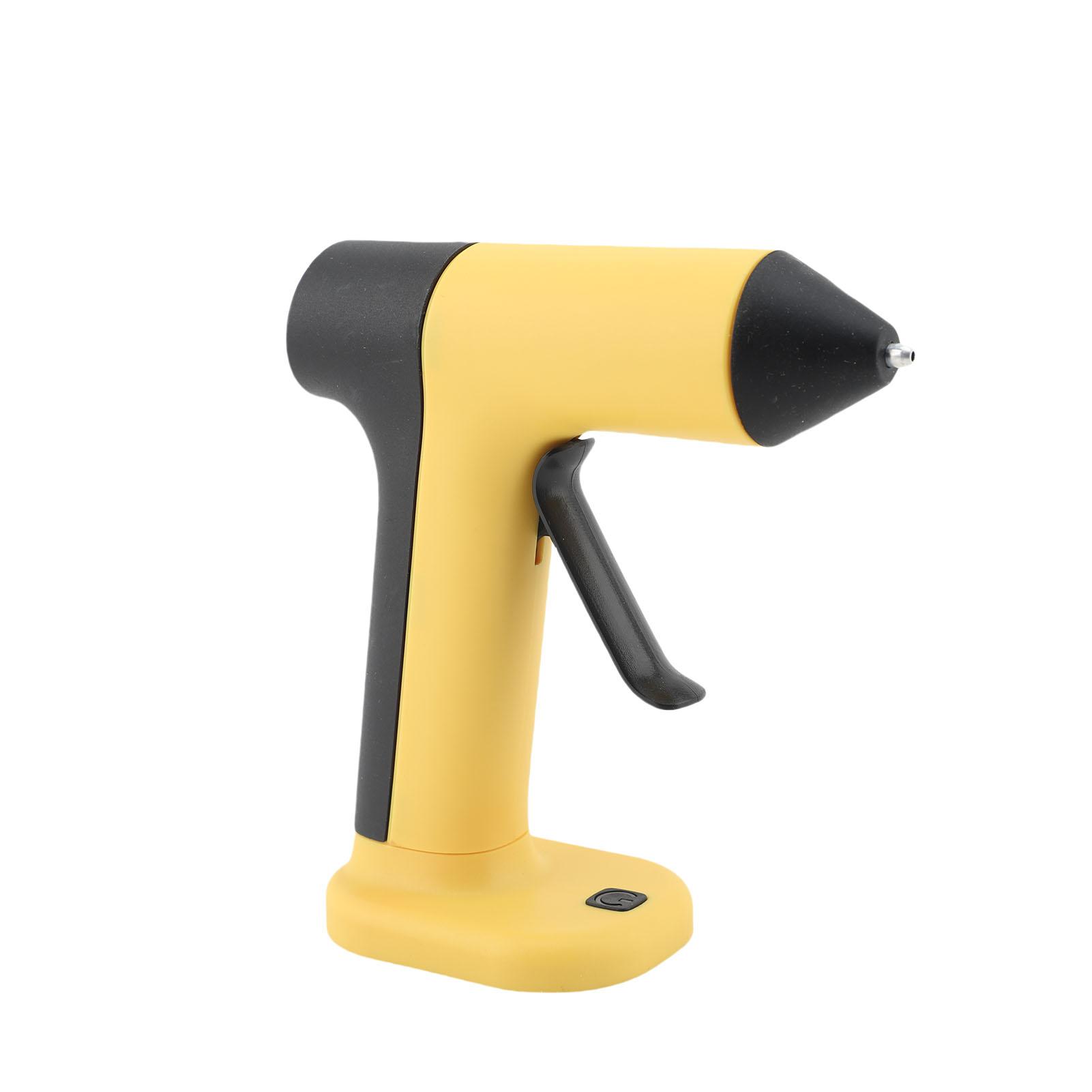 

Cordless Hot Glue Gun Auto Shut Off Small Rechargeable Hot Melt Glue Gun With 30 Sticks for Jewelry Circuit Board Crafts жовтий