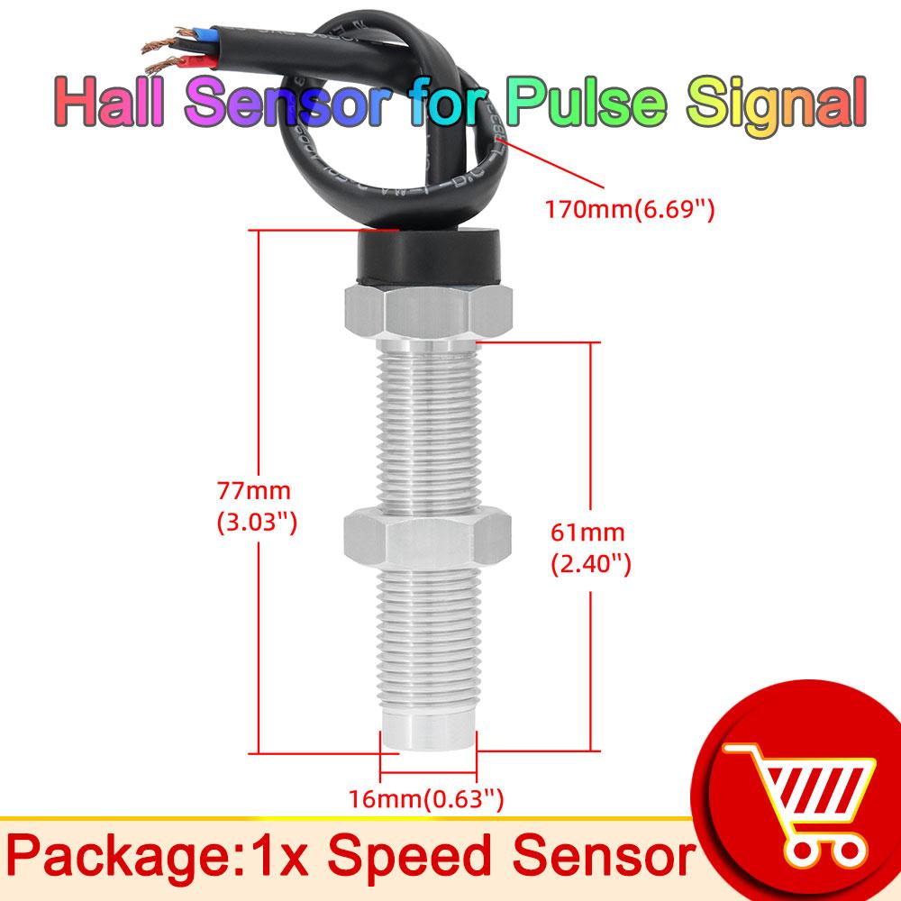 

AD 7 Color LED 60KMH 85MM Pulse Speedometer Gauge Hall Sensor for Pulse Signal For Motorcycle Boat Car Truck Speed Gauge 9-32V