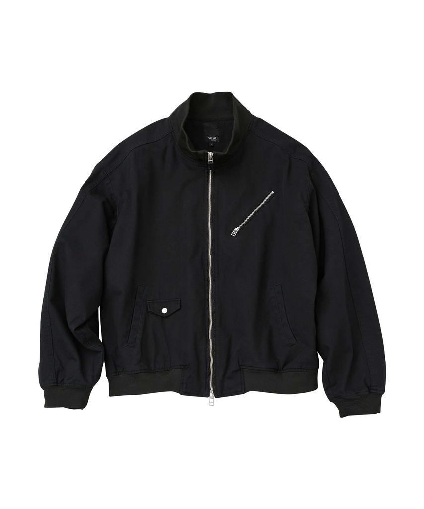 Wmc Vintage Cotton High-Neck Blouson_Black