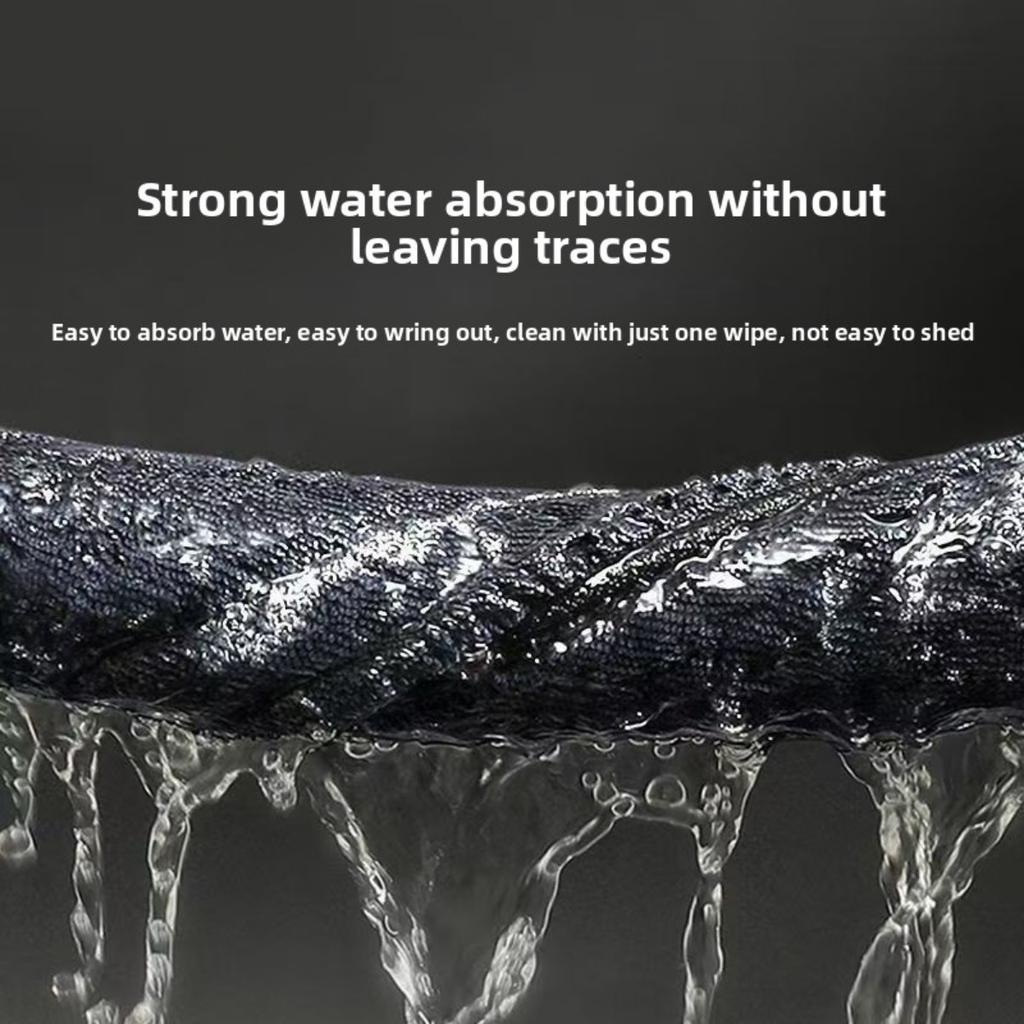 Dark Gray Car Ultra-fine Fiber Towel, Extra Large Strong Absorbent Car Wash Cloth, Tool Car Towel, Vehicle External Maintenance Ultra-fine Fiber Cloth