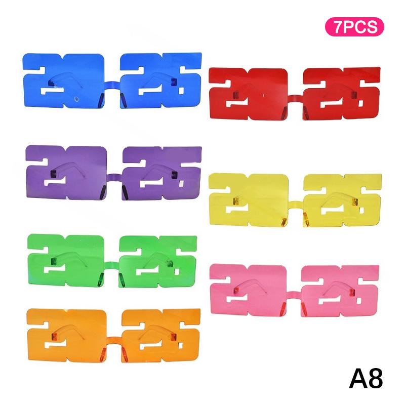 

2026 Номер Очки 2026 Счастливого Года Очки Бриллиантовые Блестящие Солнцезащитные Очки Косплей Реквизит Украшение для Рождественской Вечеринки Смешные Очки