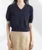 Nano Universe TEKNICO GIZA Cotton Compact F V-Neck Knit, Women's, 090, Pink, 669-5122313