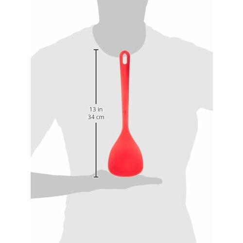 Ballarini Rosso Wok Turner, Silicone Heat-Resistant Spatula, Dishwasher Safe [Official Japanese Product] 28000-010