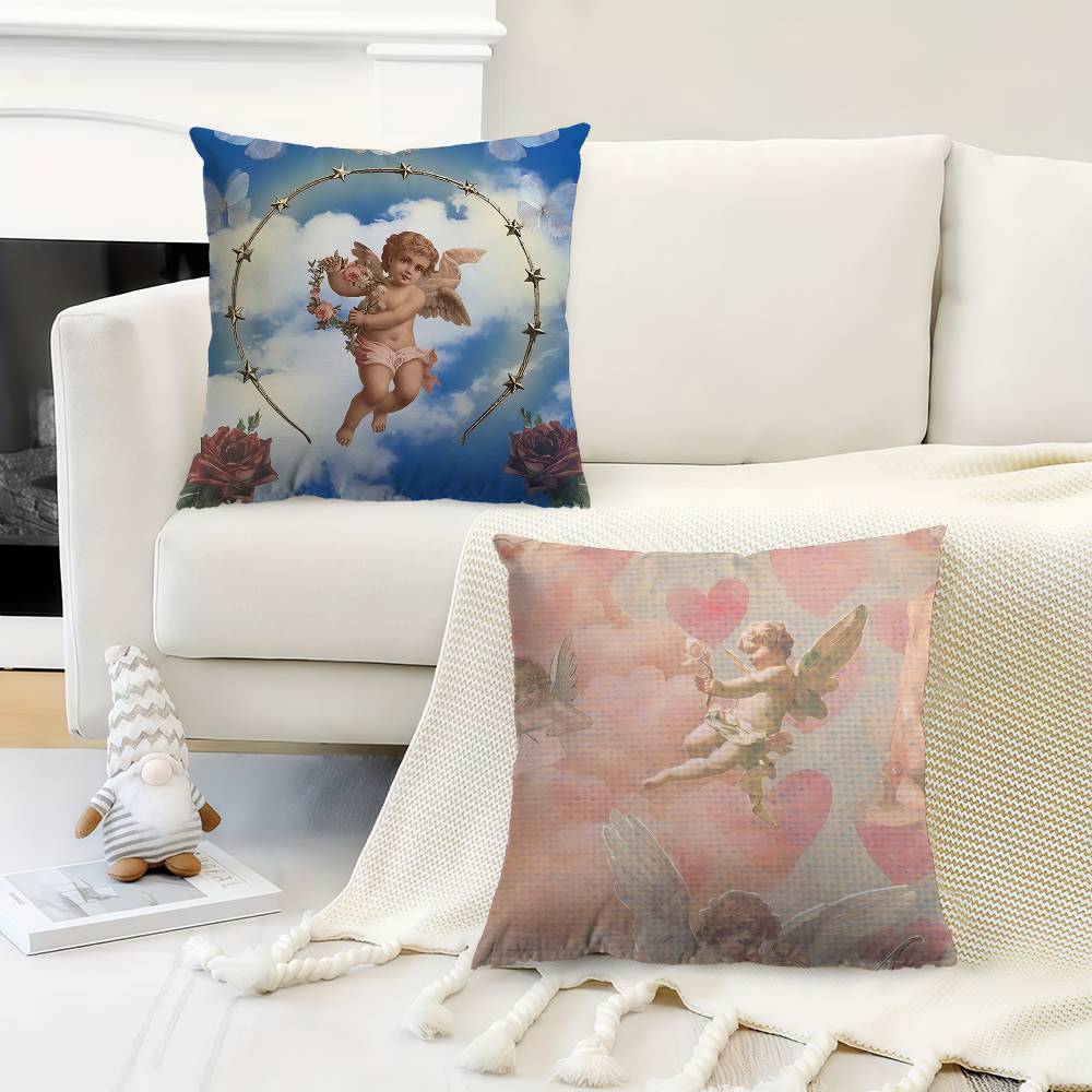 Kensington Kiss Cherub Pillow Gift Home Office Decoration Pillow Bedroom Sofa Car Cushion CoverPillow Case