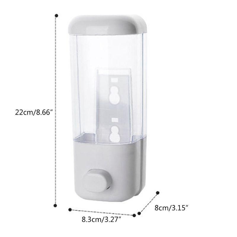 500ml Bathroom Soap Dispenser Wall Mounted Self-Adhesive Shampoo Container Hand