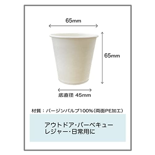 Niche Plus Mini White Paper Cups, 5 Oz (150 Ml), Pack of 200