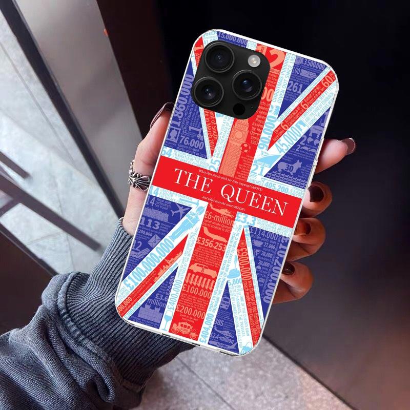 Union Jack England UK Flag Phone Case For iPhone 17 Air 16 15 Pro Max 14 Plus 13 Mini 12 11 Cover 7 8 SE Silicone Shell Print Fu