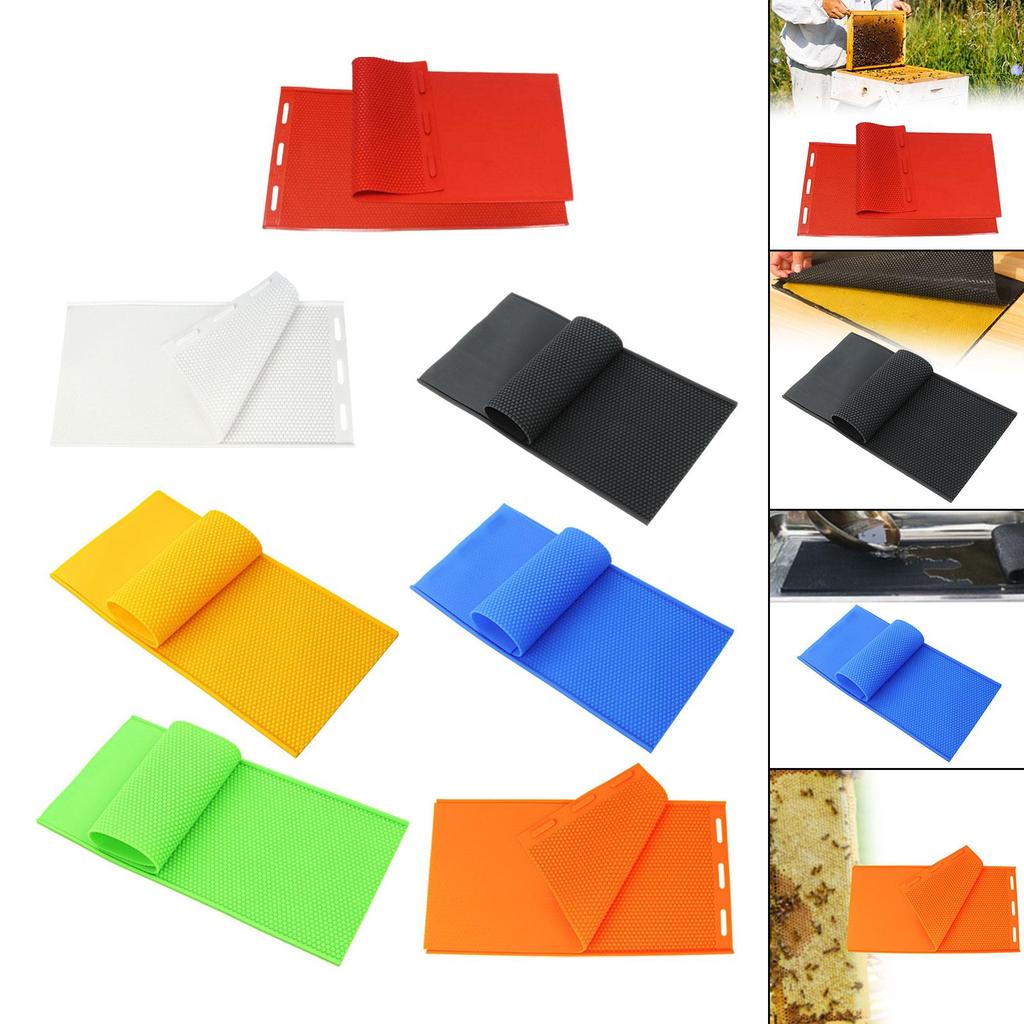 Beeswax Foundation Sheet Convenient Silicone Flexible Press Embosser Wax for Nest Box Beekeeper Beehives Beekeeping Accessories