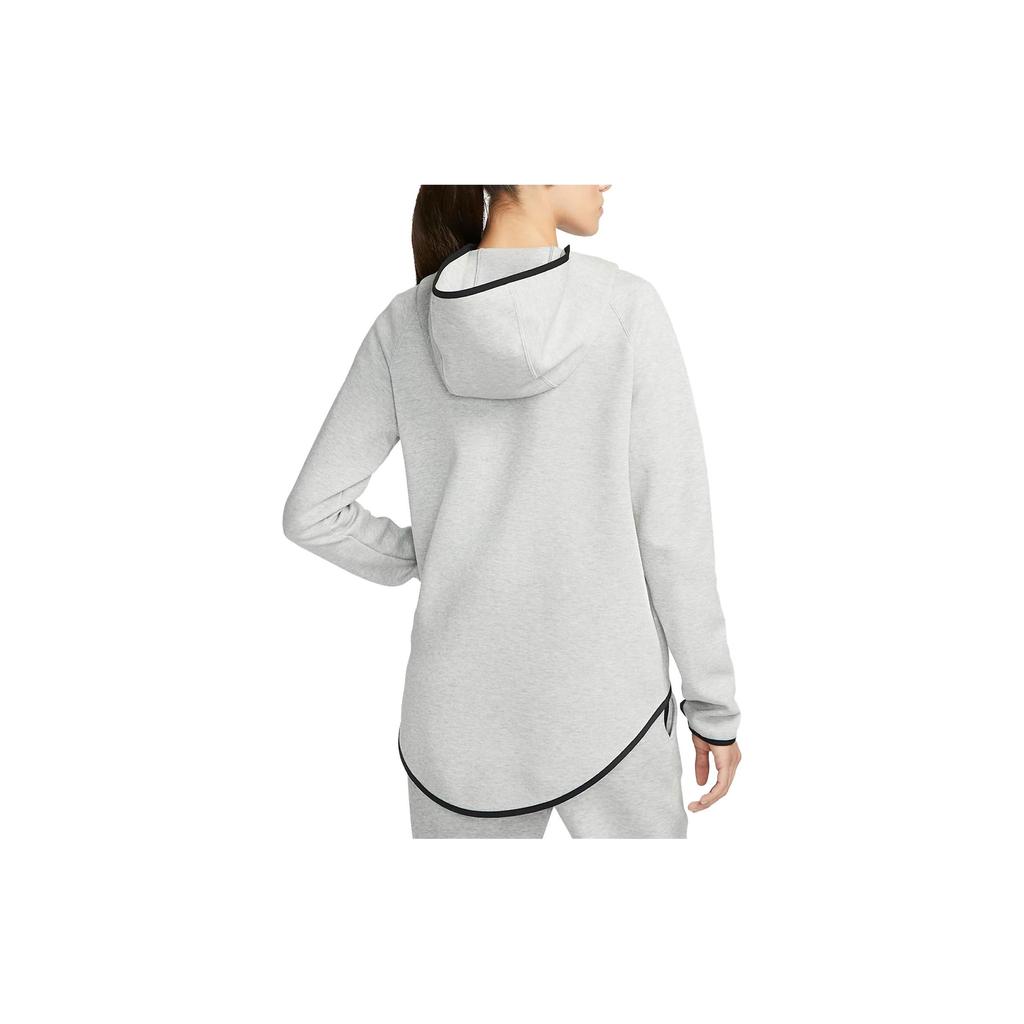 Nike Sportswear Tech Fleece Micro Logo Raglan Zip Hoodie Women Jackets Dark-Gray FN4165-063