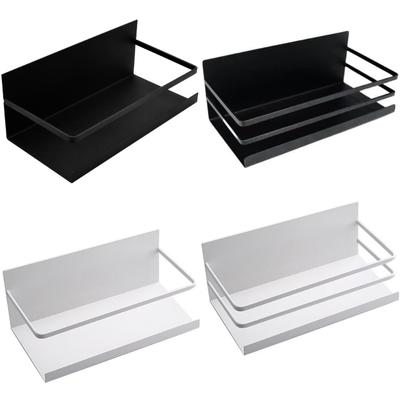 Strong Magnetic Side Mount Shelf For Kitchen Refrigerator Organizers With Practical Iron Construction
