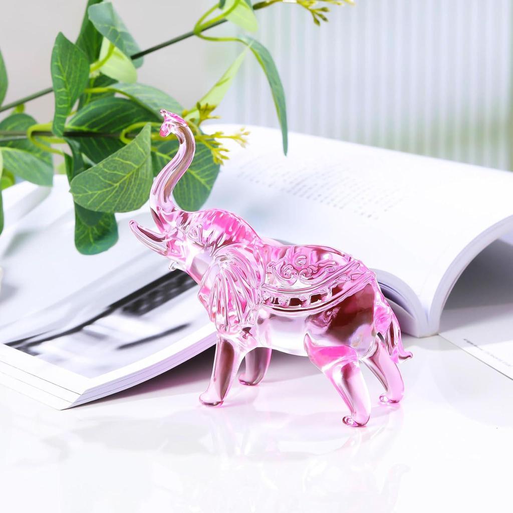 Crystal Elephant Business Gifts: Office Opening Ornaments for Attracting Wealth