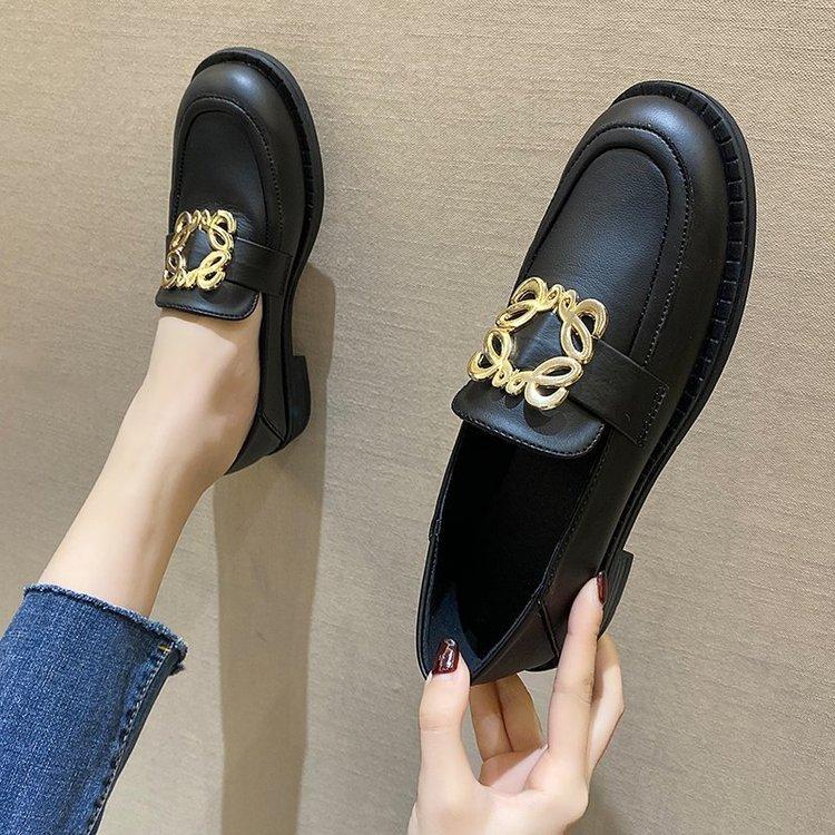 Zapatos coreanos de primavera nuevos zapatos de mujer con hebilla cuadrada  de metal de tacón bajo Zapatos de mujer comprar a buen precio — entrega  gratuita, reseñas reales con fotos — Joom