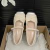 White French fairy wind light mouth thick high heel single shoes female 2025 new summer skirt square head Mary Jane shoes