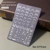 Butterfly Floral Lace Stripe Nail Art Transfer Plate