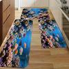 1PC Marine Ecosystem Kitchen Rug Non-Slip Door Mat Pop Design Bathroom Rug Bath Mat Carpet for Home Sink Laundry Decor
