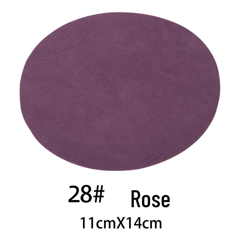 Suede Oval Iron-On Fabric Patch for Elbow and Knee Decoration