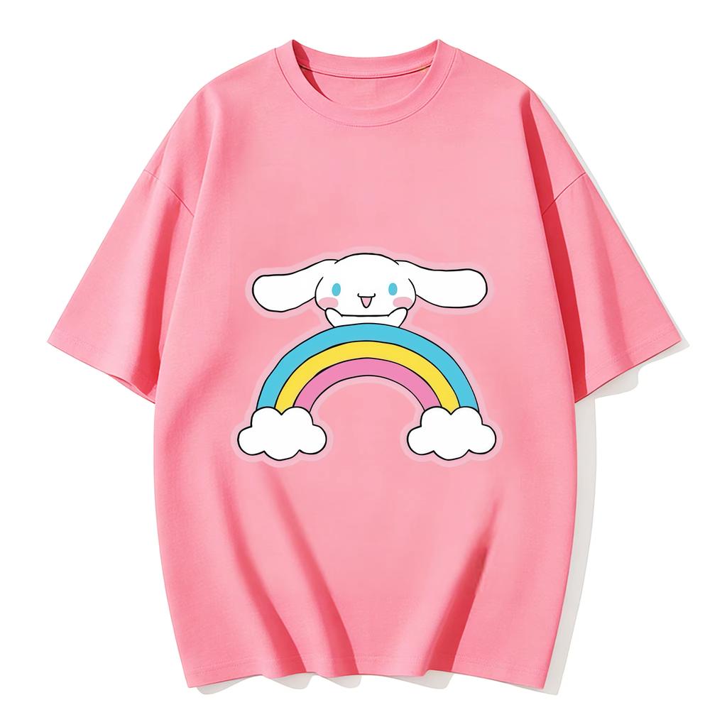 2026 Cinnamoroll Tee soft cotton short sleeve crew neck cute print lightweight summer top for Women daily casual wear