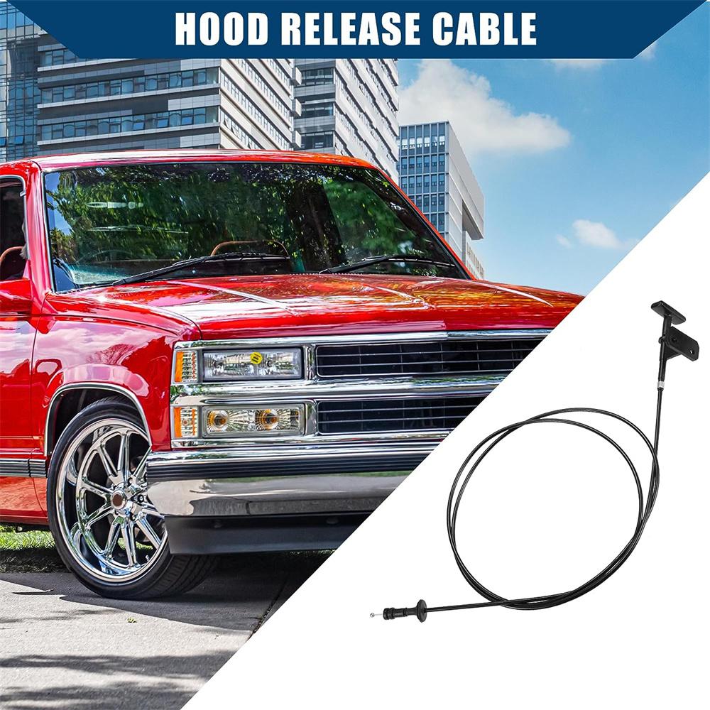 Motorhauben-Entriegelungskabel mit Griff für Chevy GMC PU Pickup Truck Blazer Suburban