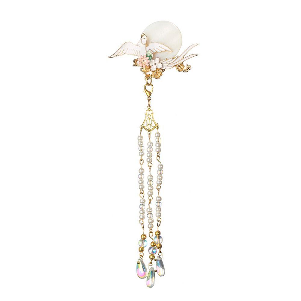 Beaded Hanfu Taseel Hair Clips Pearl Chinese Style Hairpins  Female/Children