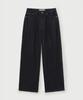 Seteo Wide Curved Denim Pants Indigo