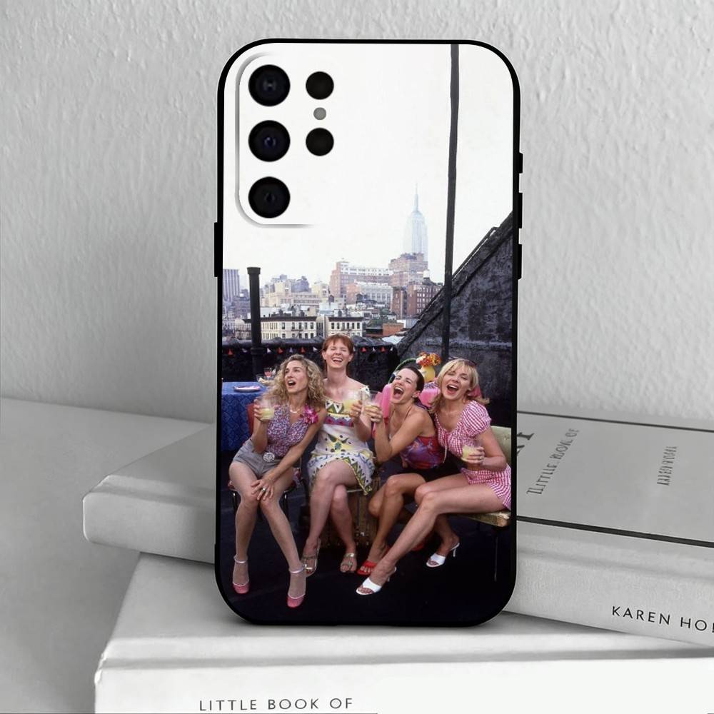 S-Sex and the City Phone Case For Samsung S25,S24,S21,S22,S23,S30,Ultra,S20,Plus,Others Soft Black Cover
