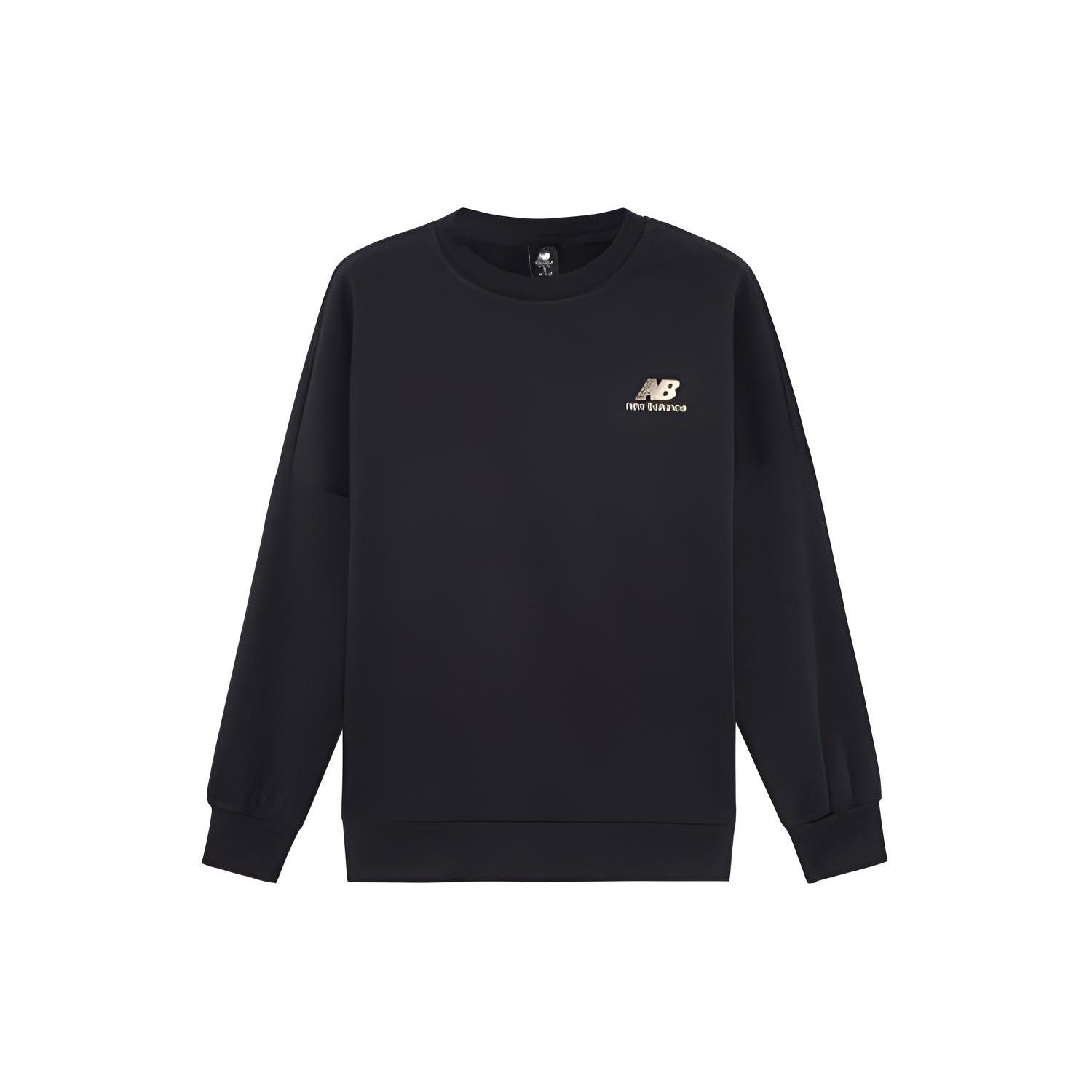 New Balance Sport Logo Print Sweatshirt Asia Sizing Black Men s AMT23349-BK M
