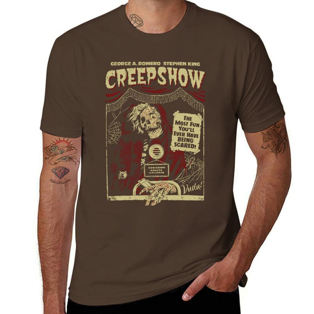 Creepshow Tshirt quickdrying graphics summer clothes oversized mens funny t shirts