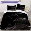 Travis Scott Pattern Bedding Uilt Set Uilt Cover Pillowcase Home Decoration Birthday Gift (1 * Duvet Cover + 2 * Pillowcase Without Core)