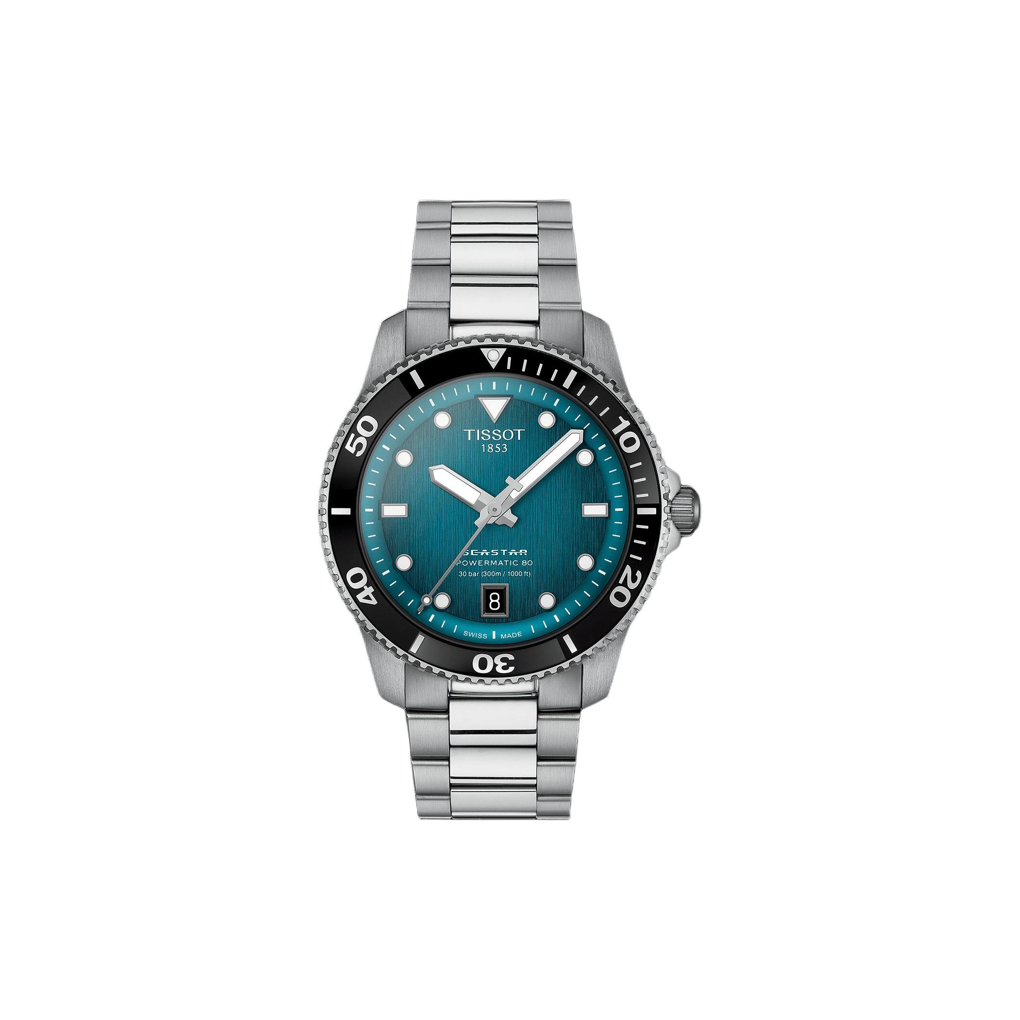 

TISSOT 1000 Automatic Mechanical Movement 300 meter Water Resistance Unisex Watch 40mm Green Dial Steel Strap T120.807.11.091.00 Green Dial