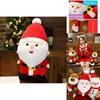 High Quality Christmas Plush Santa Elk Snowman Stuffed Toy For Kids Holiday Joy