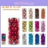 Yuletide Christmas Tree Ornaments Kit With Colorful Plastic Balls For Holiday Atmosphere