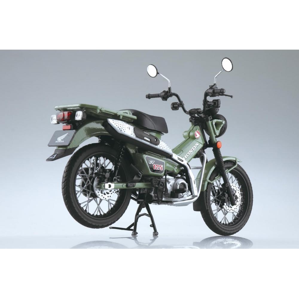 Aoshima Bunka Kyozai Finished Motorcycle Honda Ct125 Hunter Cub Pearl Organic  