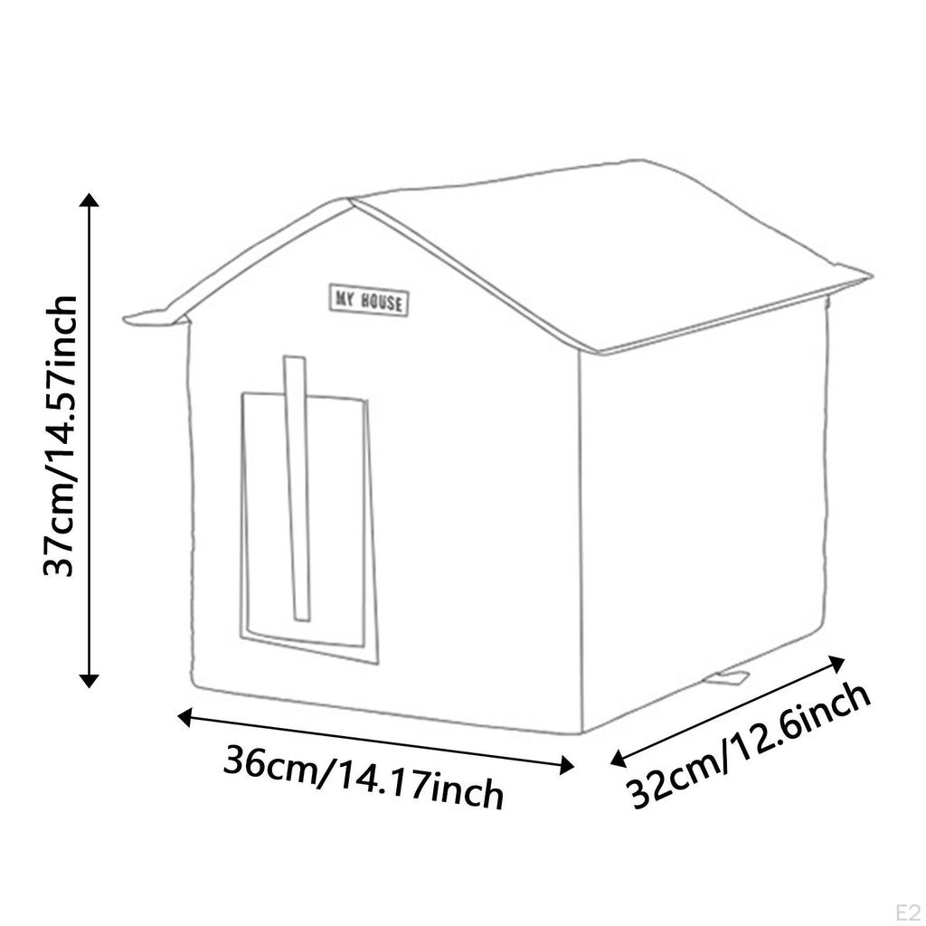 Cat House for Outdoor Cats Homeless Pet Tent Rainproof Cold and Windproof Four Seasons Puppy