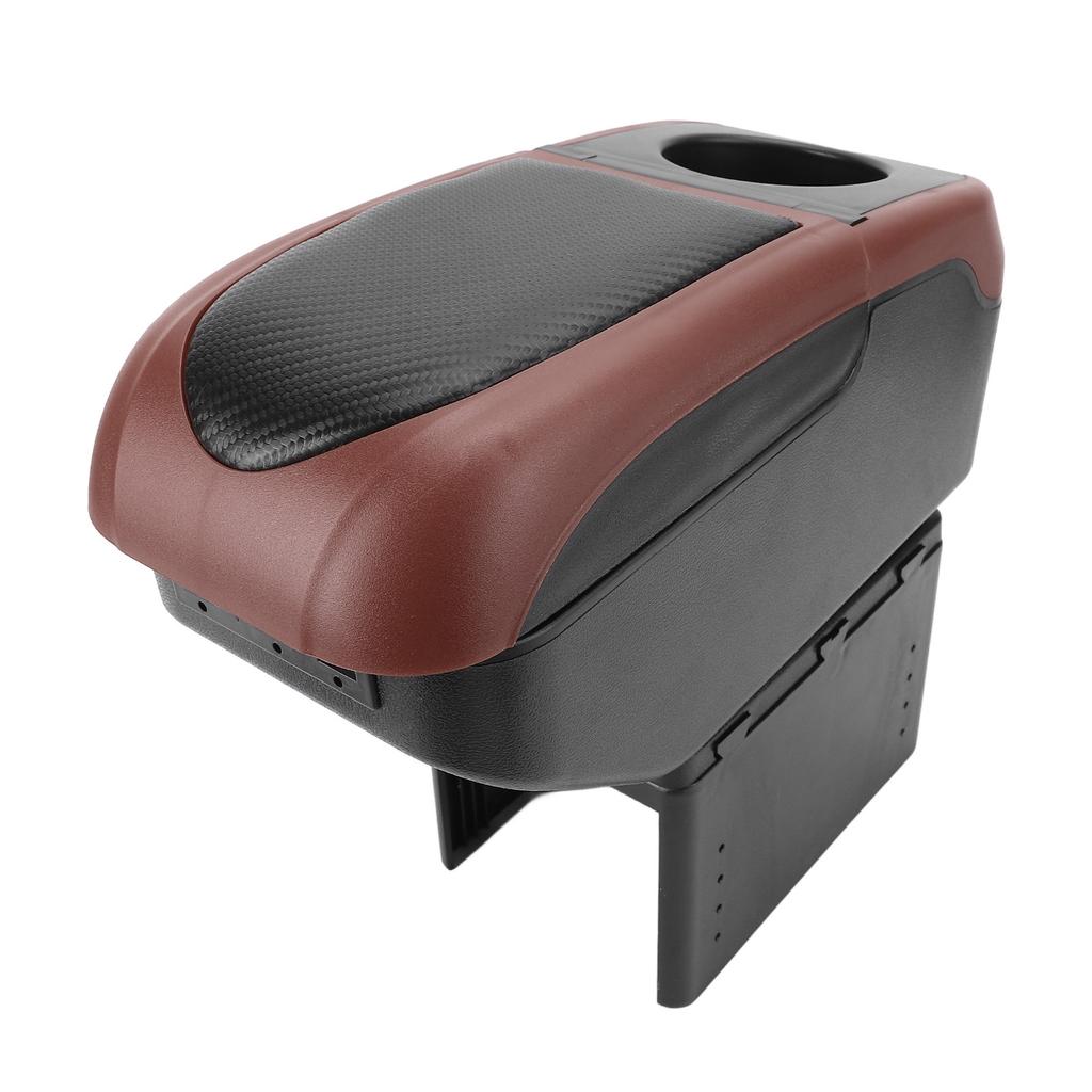Universelle Auto-Armlehnenbox mit 6 USB-Ladeanschlüssen Doppelschichtige Auto-Armlehnen-Konsolen-Organizer für