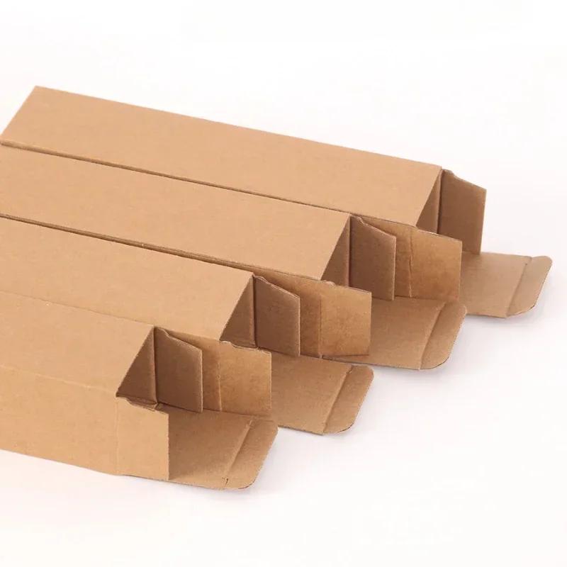30piece Long Strip Kraft Paper Packing Box 3 Levels Corrugated Paper Hard Carton Rectangle Express Umbrella Glass Pack Socket Bo